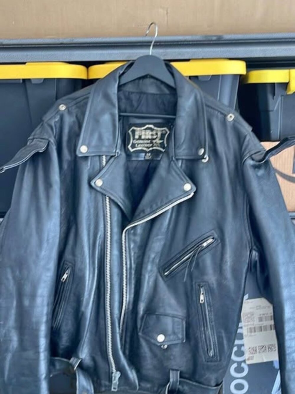 Vintage First Leather Jackcket size 48 XL